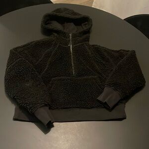 Lululemon Scuba Cropped Hoodie - Sherpa 1/2 Zip